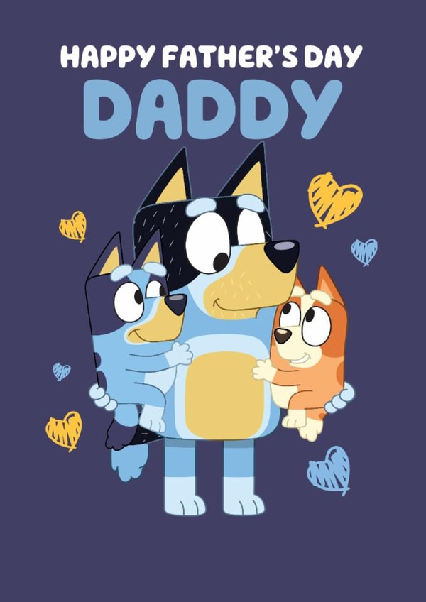 Sweet Father’s Day Card for Daddy – Featuring Bluey and Family created by Danilo