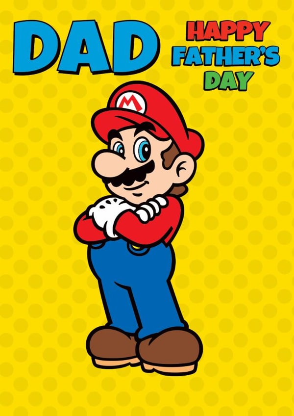 Super Mario Father’s Day Card – A Power-Up for Dad! created by Danilo