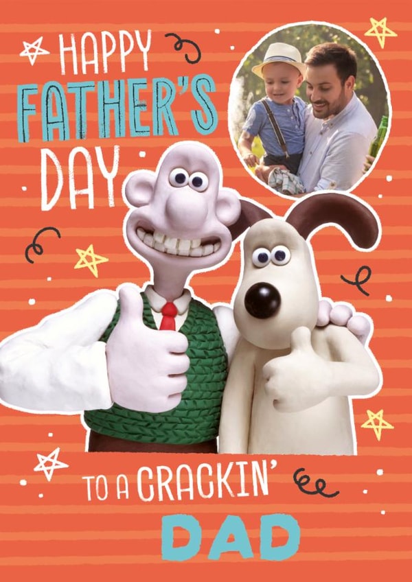 Personalised Wallace & Gromit Photo Card – For a Crackin’ Dad! created by Danilo