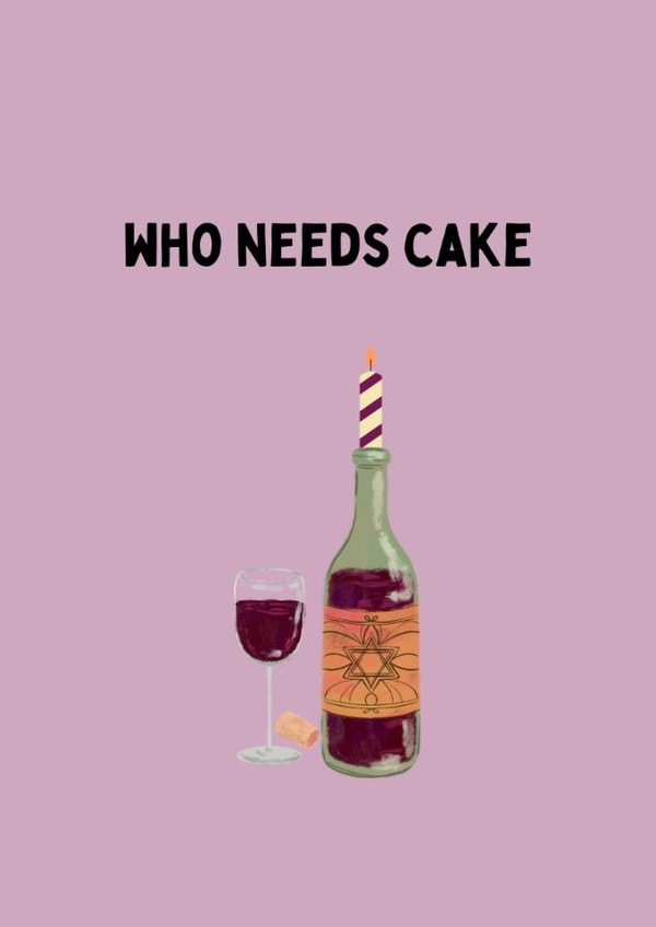 Funny birthday card wine created by Katielakin