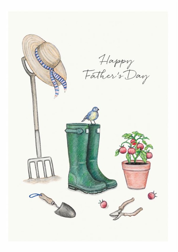 Classic Father's Day Card - Gardening - Tools created by Lottie Murphy