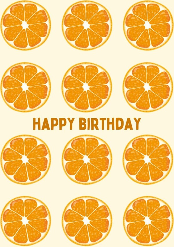 Cute orange birthday card created by Katielakin
