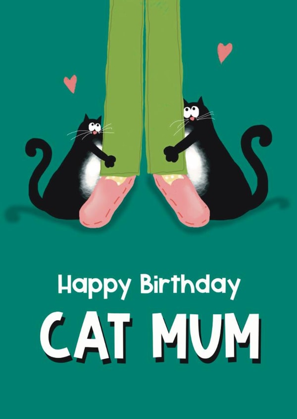 Cute Birthday Card - For Cat Mum - Cats | thortful