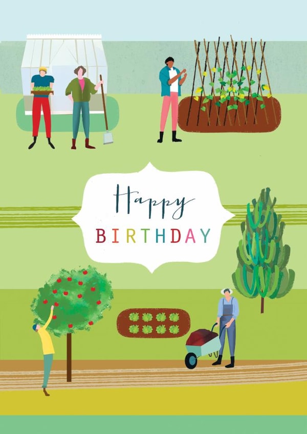 Classic Birthday Card - Gardening created by Kali Stileman