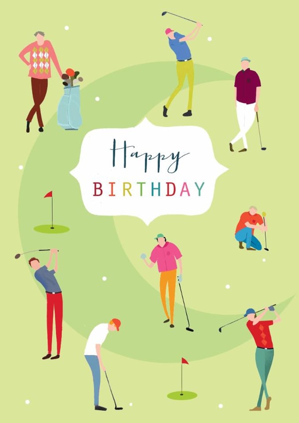 Classic Birthday Card - Golf created by Kali Stileman
