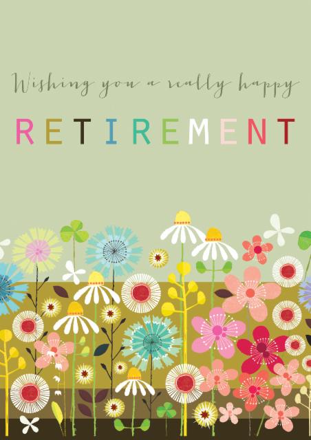 Happy retirement card card