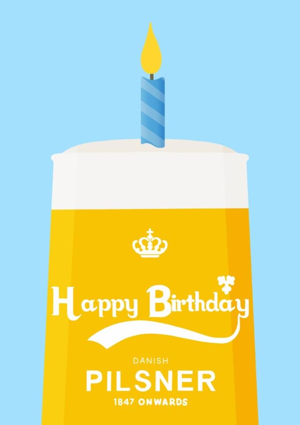 Funny Birthday Card - Carlsberg - For Him created by Pink Peach Cards