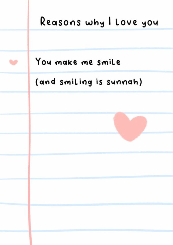 Cute Anniversary Card - Love Note - Sunnah created by The Mosque Sketcher