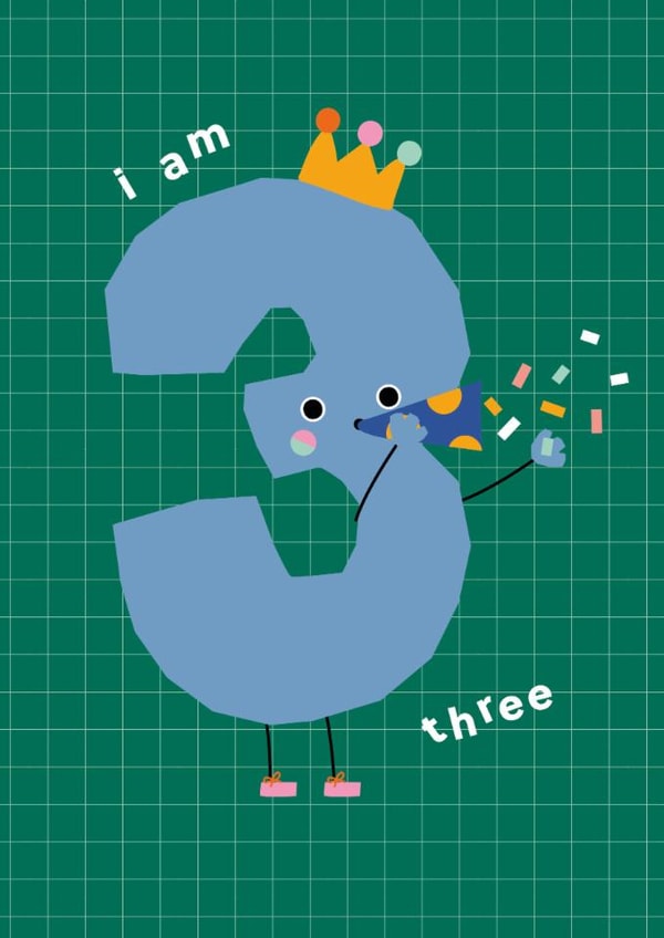 Cute Birthday Card - 3rd - Party created by Ellie Hyde