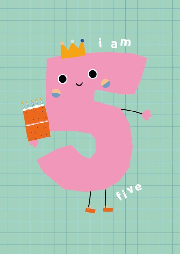 Cute Birthday Card - 5th - Party created by Ellie Hyde