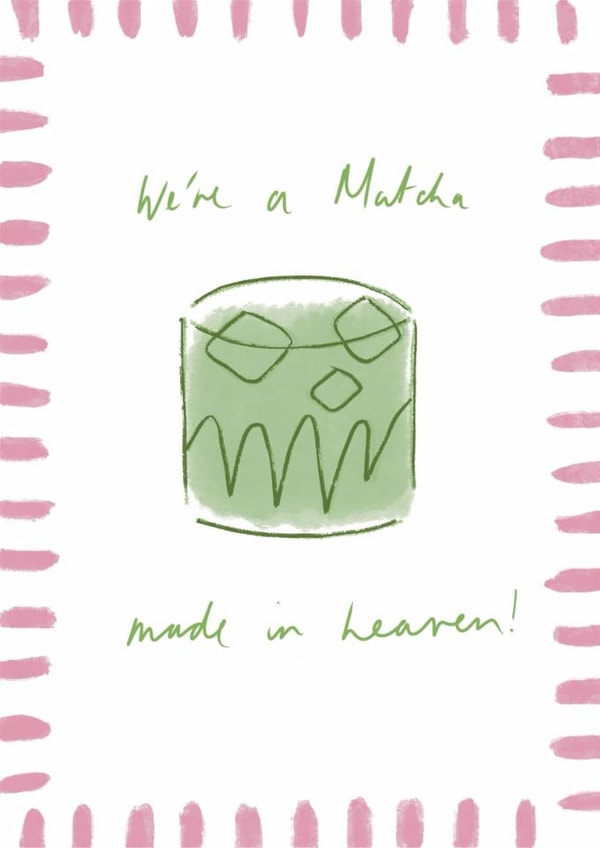 Classic Anniversary Card - Matcha Made In Heaven created by Michelle Anna Designs