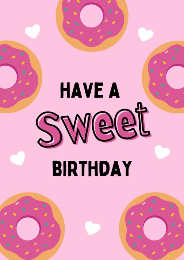 Doughnut birthday card created by Katielakin