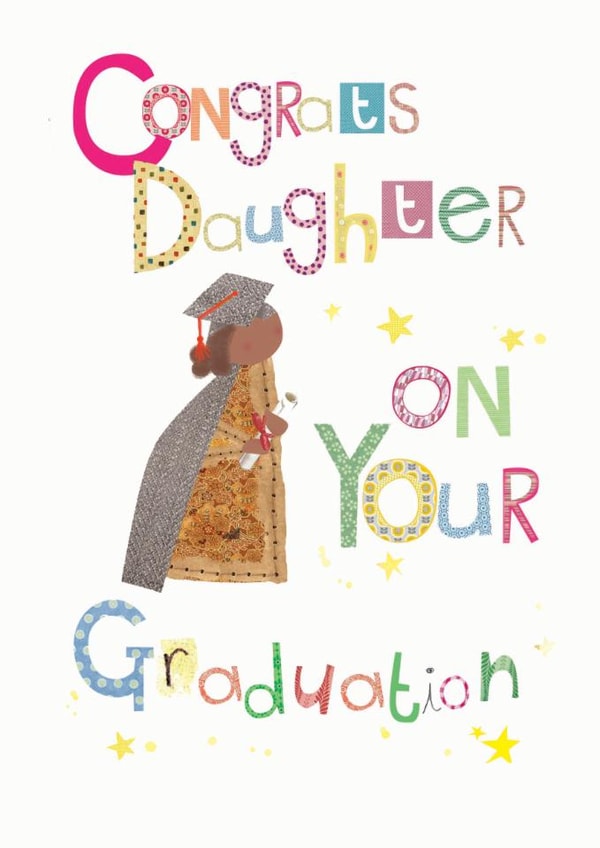 Classic Graduation Card - For Daughter - Congrats created by Anya Higginson