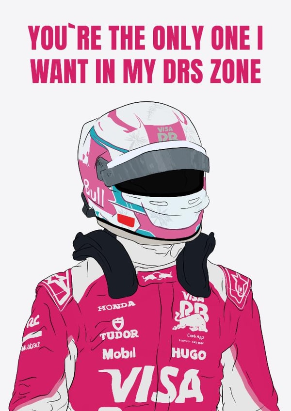 Funny Anniversary Card - Liam Lawson - DRS Zone created by DanAllen20