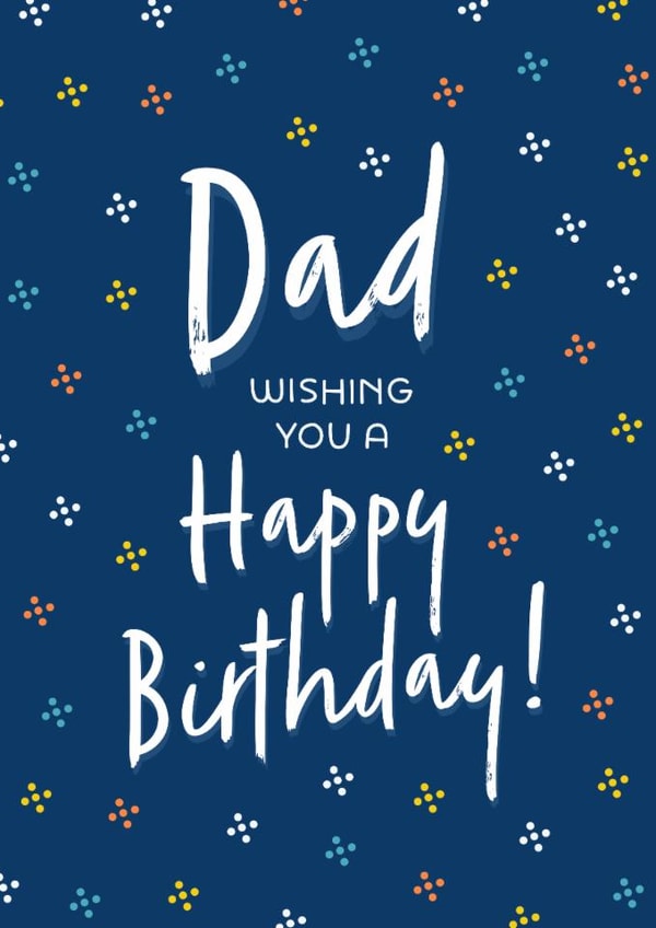 Classic Birthday Card - For Dad created by Evie Garnett Designs