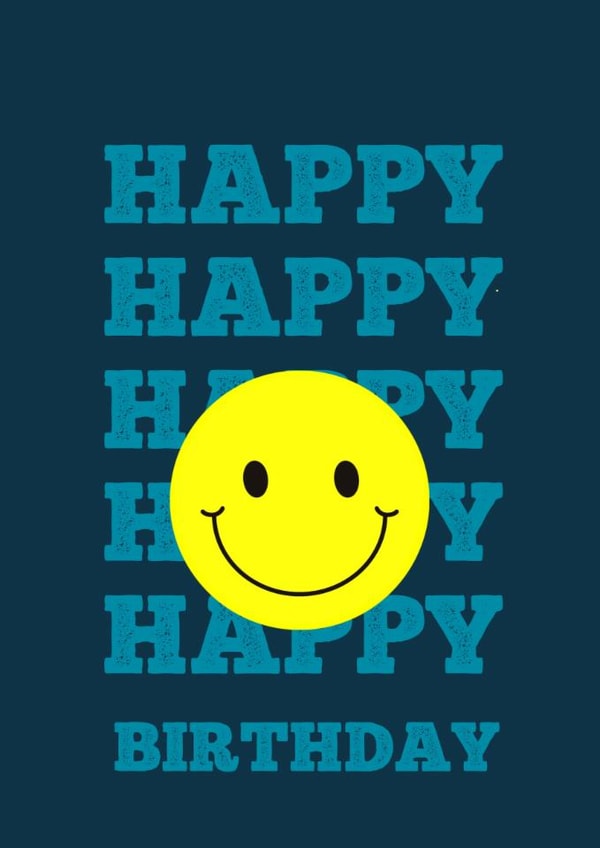 HAPPY HAPPY BIRTHDAY CARD created by Sarah Barker Illustrations