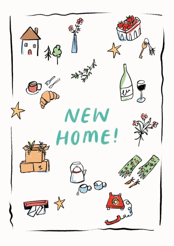 Classic New Home Card - Illustrations - New Home! created by Lauren Barclay