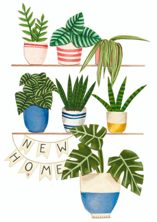 Classic New Home Card - Plants - New Home Banner created by Kaitlin Mechan