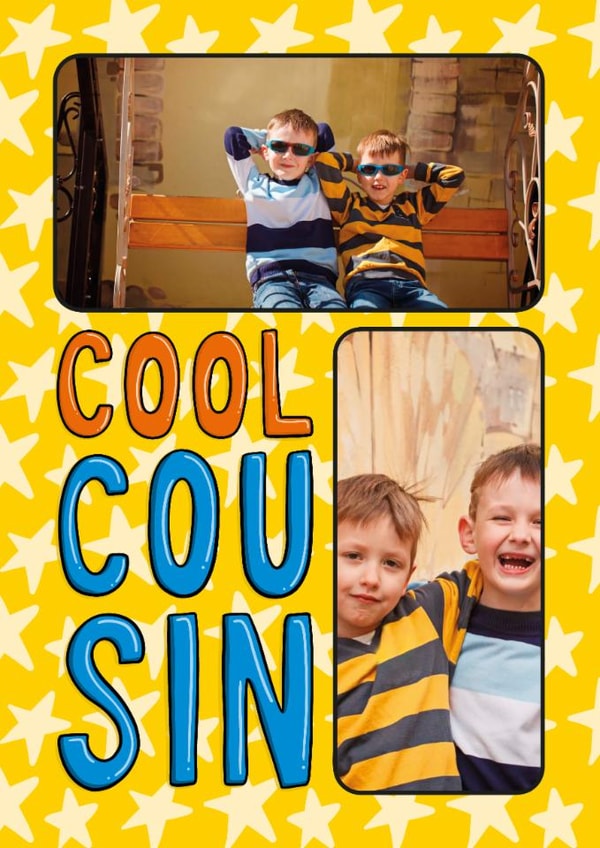 Fun Birthday Card - For Cousin - Stars created by TeePee Creations
