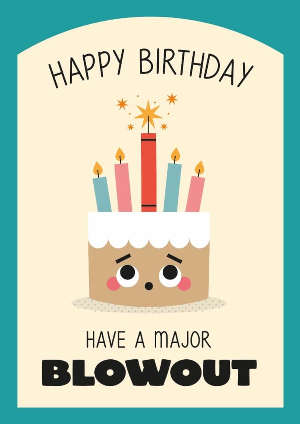 Cute Birthday Cake - Major Blowout - Dynamite Cake created by Christine Fraser Makes