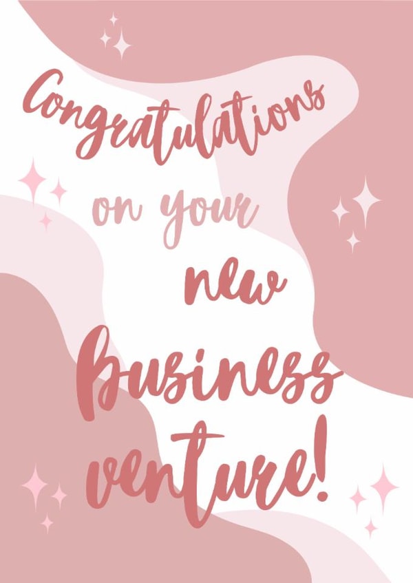 Congratulations on your New Business Venture created by Annie Moon 