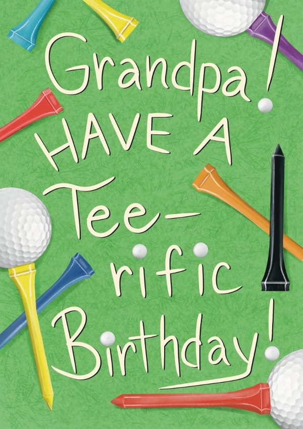 Classic Birthday Card - For Grandad - Golf created by Big Heart Designs
