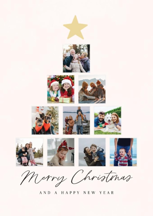 Classic Christmas Card - Tree - Star created by Spark and Wild