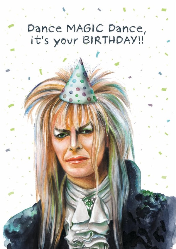 Fun Birthday Card - Labyrinth - Dance Magic Dance created by Natalie Warren