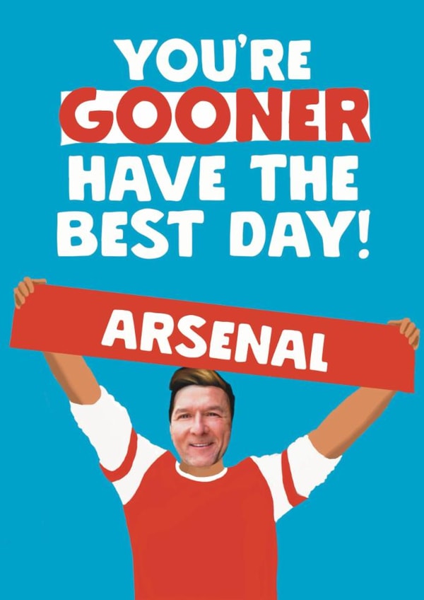 Funny Birthday Card - Arsenal Football - Gooner created by Giddy Kipper