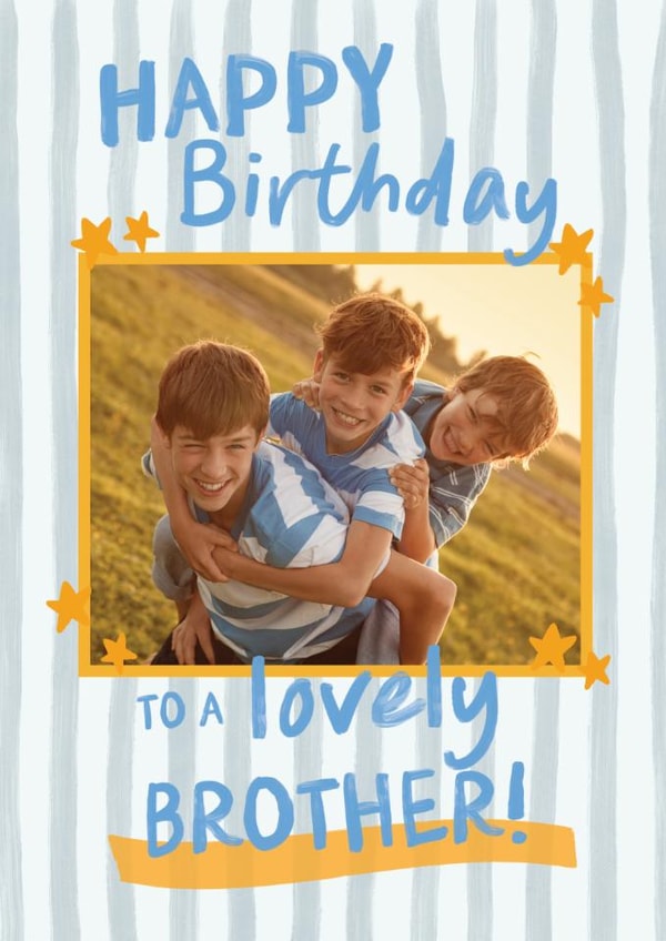 Classic Birthday Card - Lovely Brother created by Sweetlove Press