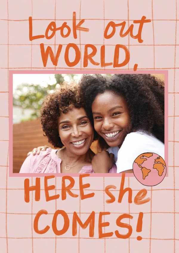 Classic Congratulations Card - Look Out World - For Her created by Sweetlove Press