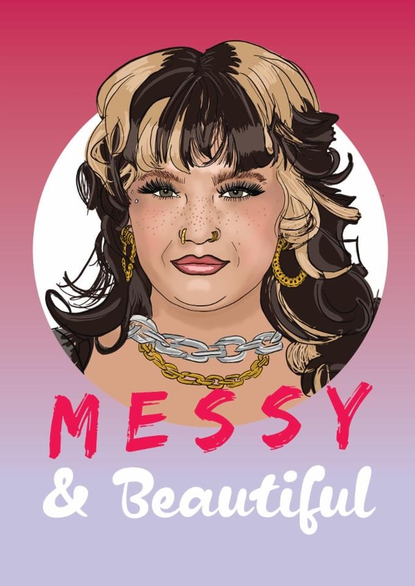 Fun Love And Friendship Card - Lola Young - Messy And Beautiful created by Rulu