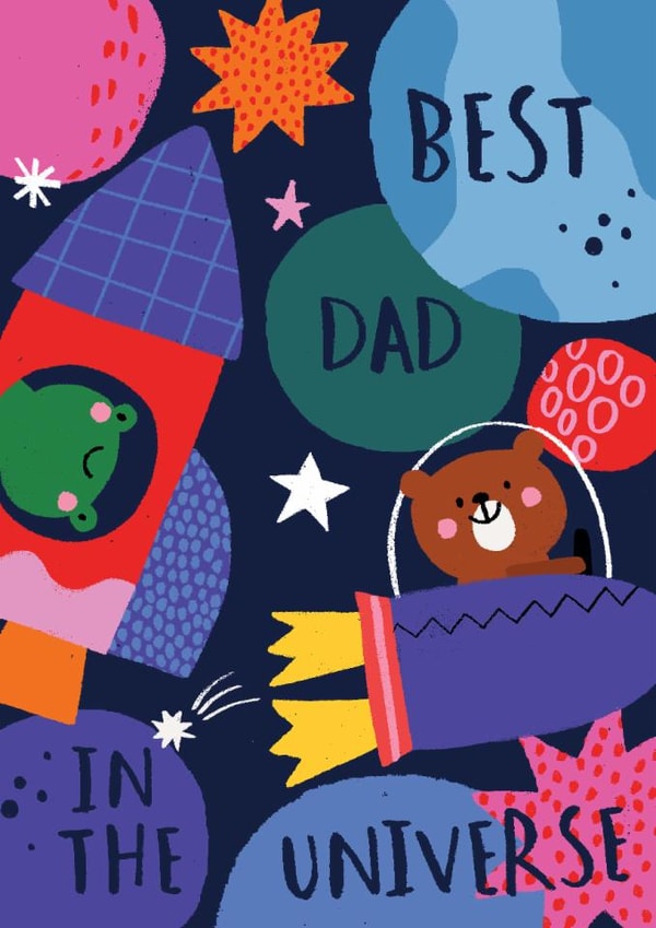 Cute Birthday Card - For Dad - From The Kids created by by Rosie Banton