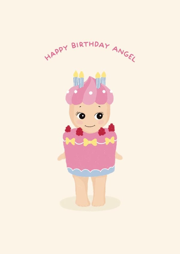 Cute Birthday Card - Sonny Angel created by Ella Goddard