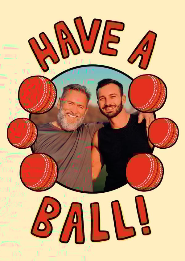 Fun Birthday Card - Have a Ball - Cricket Balls created by TeePee Creations