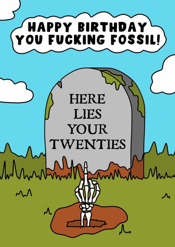 Fossil 30th card card