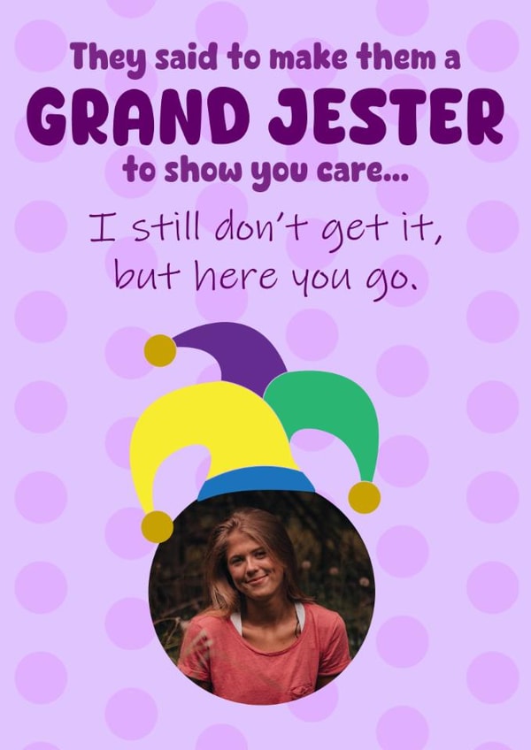 A playful anniversary card for a significant other - Grand Jester created by Sealed With A Pun