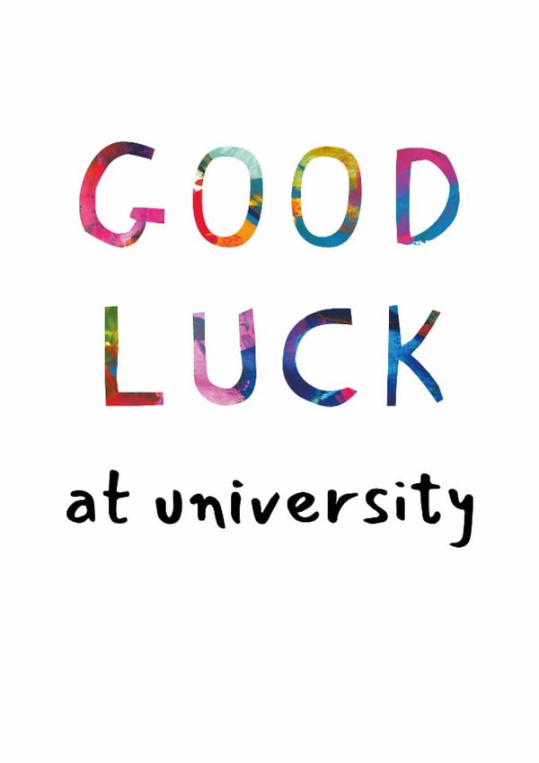 Classic Good Luck Card - University created by size3art