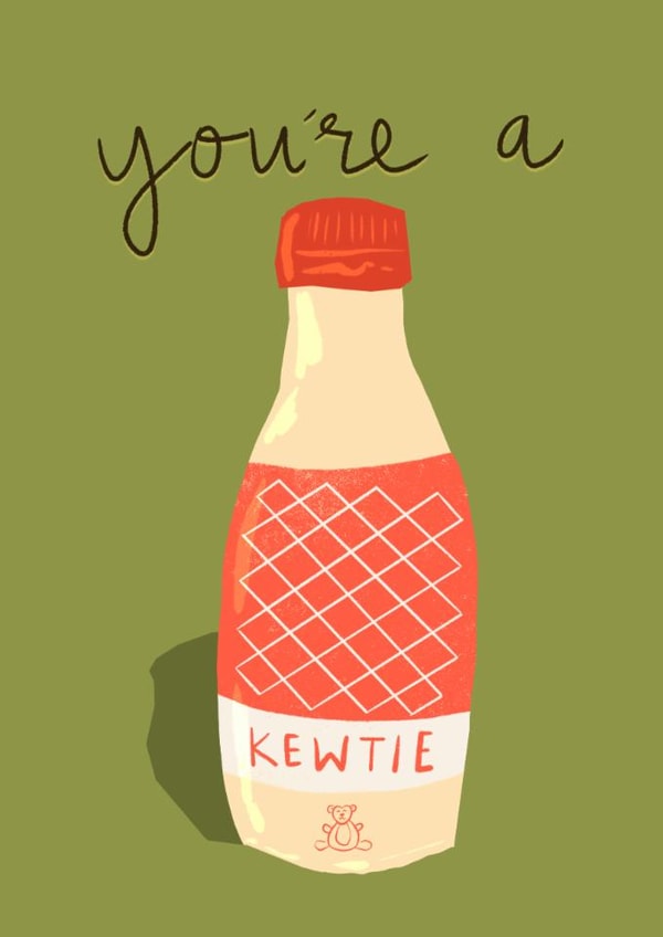 Cute Anniversary Card - Kewpie Mayo - Kewtie created by @JessRoseDraws