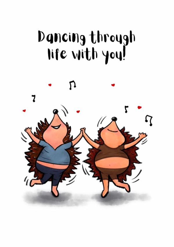 Hedgehog sketch 'Just for you' 'BFF' or 'Thank You', this will deliver cuteness. created by Fred Forever