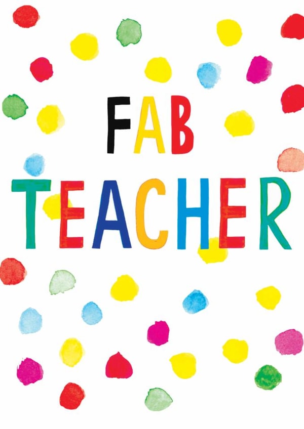 Classic Thank You Card - Fab Teacher created by Earlybird