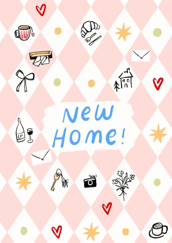 Classic New Home Card - Cute Illustrations created by Lauren Barclay