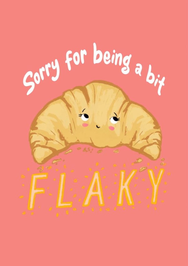 Cute sorry it’s late card - flaky croissant created by Kim&Tonic
