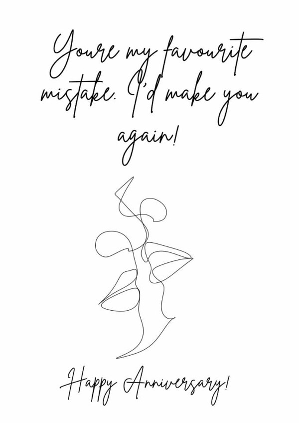 Funny Anniversary Card for significant other created by Bonnie Stevenson