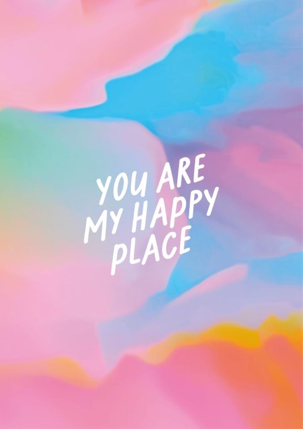 Arty Anniversary Card - Happy Place created by OHVERLEE