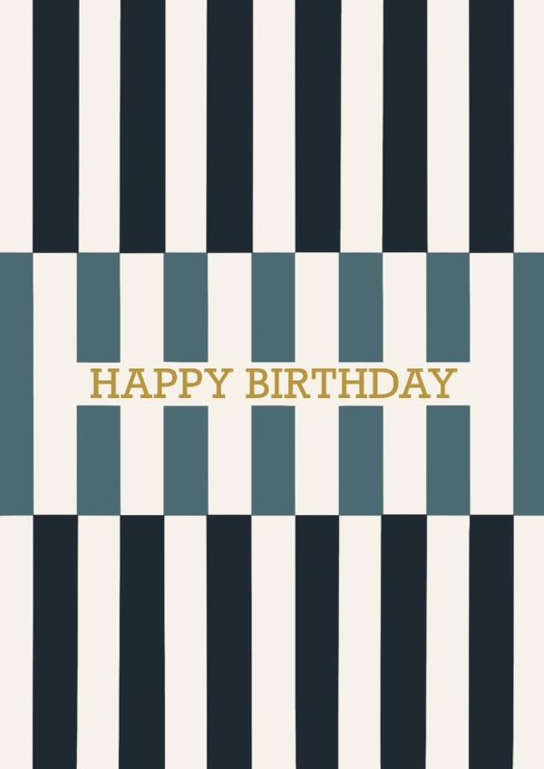 Classic Birthday Card - For Him - Modern Design created by Holly Hudson-Smith
