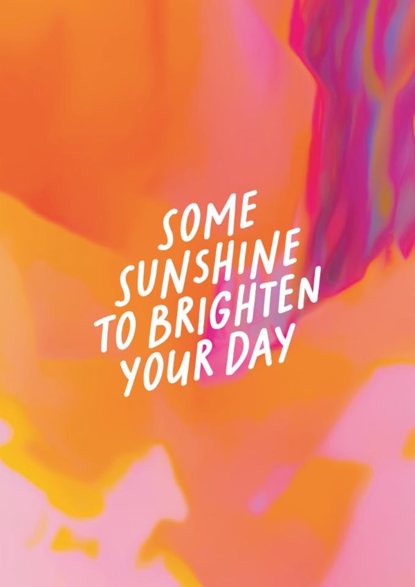 Arty Thinking Of You Card - Brighten Your Day created by OHVERLEE