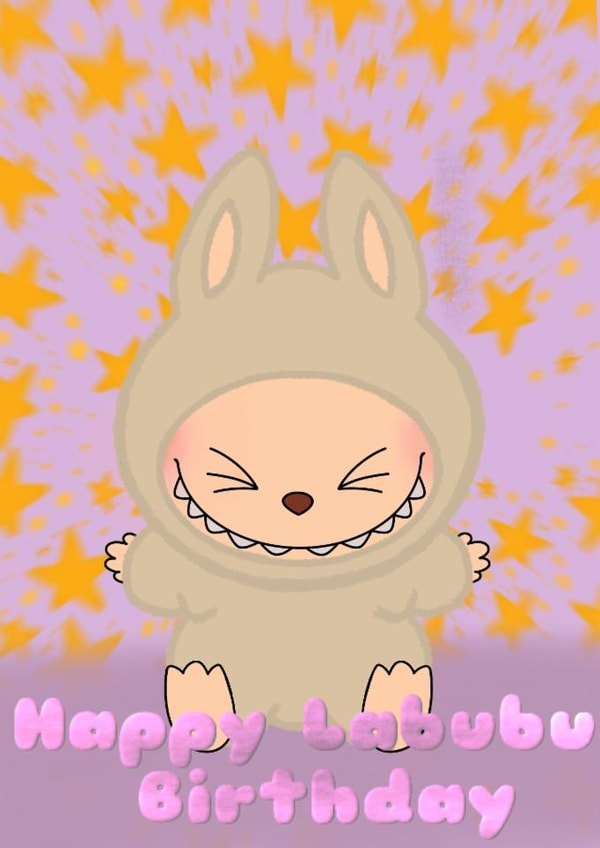 Cute Labubu themed birthday cards made for your loved ones! created by Charlie21102