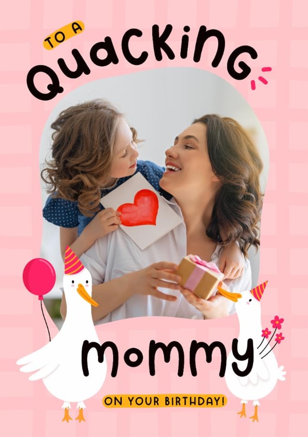 Cute Birthday Card - For Mommy - Ducks created by Joanne Hawker