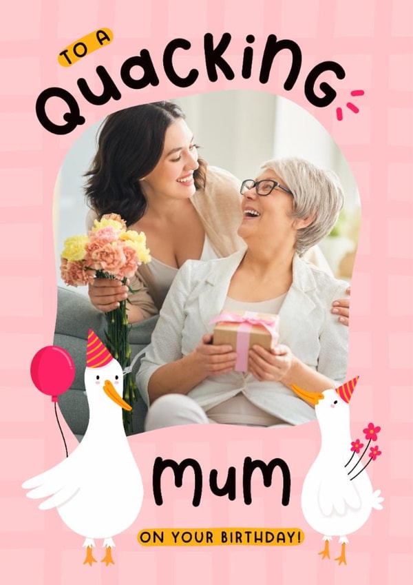 Cute Birthday Card - For Mum - Ducks created by Joanne Hawker